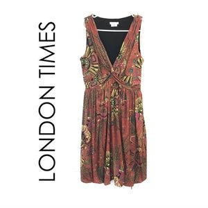 London times floral dress size 8